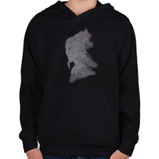 PRINTFASHION faun - Gyerek kapucnis pulóver - Fekete gyerek pulóver, kardigán