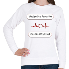 PRINTFASHION fav cardio - Női pulóver - Fehér
