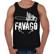 PRINTFASHION favágó - Férfi atléta - Fekete atléta, trikó