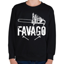 PRINTFASHION favágó - Gyerek pulóver - Fekete gyerek pulóver, kardigán