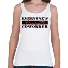 PRINTFASHION Favorite coworker - Női atléta - Fehér női trikó