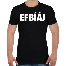 PRINTFASHION FBI - Férfi póló - Fekete