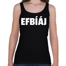 PRINTFASHION FBI - Női atléta - Fekete női trikó