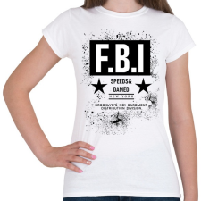 PRINTFASHION FBI - Női póló - Fehér női póló