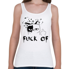 PRINTFASHION fck1 - Női atléta - Fehér női trikó