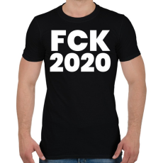 PRINTFASHION Fck 2020 - Férfi póló - Fekete