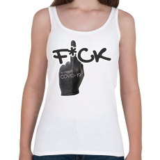 PRINTFASHION fck covid19 - Női atléta - Fehér