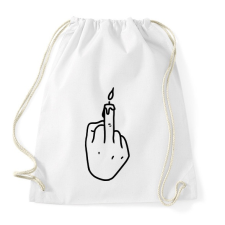 PRINTFASHION FCK gyertya - Sportzsák, Tornazsák - Fehér tornazsák