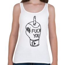 PRINTFASHION FCK tatto - Női atléta - Fehér női trikó