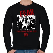 PRINTFASHION FEAR - Férfi pulóver - Fekete férfi pulóver, kardigán