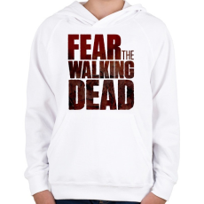 PRINTFASHION FEAR THE WALKING DEAD - Gyerek kapucnis pulóver - Fehér