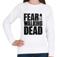 PRINTFASHION fear the walking dead - Női pulóver - Fehér női pulóver, kardigán