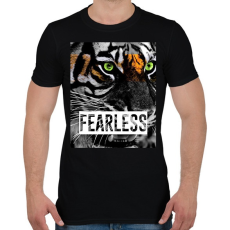 PRINTFASHION FEARLESS - Férfi póló - Fekete