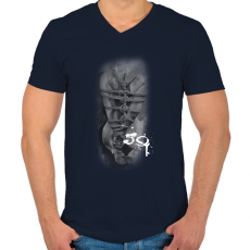 PRINTFASHION fearthe59wh-01 - Férfi V-nyakú póló - Sötétkék