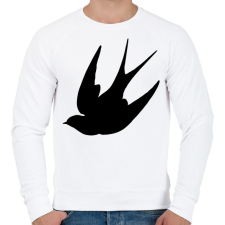 PRINTFASHION Fecske - Férfi pulóver - Fehér férfi pulóver, kardigán