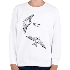 PRINTFASHION fecske - Gyerek pulóver - Fehér gyerek pulóver, kardigán