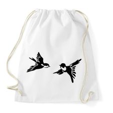 PRINTFASHION Fecske - Sportzsák, Tornazsák - Fehér tornazsák