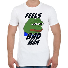 PRINTFASHION Feels bad man meme - Férfi póló - Fehér férfi póló