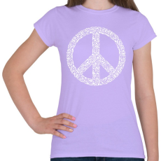 PRINTFASHION Fegyver béke - Női póló - Viola