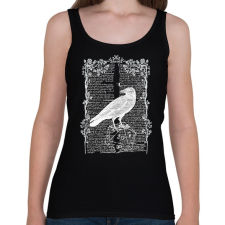 PRINTFASHION Fehér Holló - Női atléta - Fekete női trikó