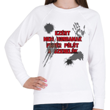 PRINTFASHION Fehér póló - Női pulóver - Fehér női pulóver, kardigán