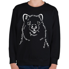 PRINTFASHION Fehér quokka - Gyerek pulóver - Fekete gyerek pulóver, kardigán