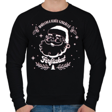 PRINTFASHION Fehér szakállú férfiak - Férfi pulóver - Fekete férfi pulóver, kardigán