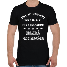 PRINTFASHION Fehérvár - Férfi póló - Fekete férfi póló