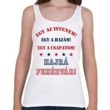 PRINTFASHION Fehérvár - Női atléta - Fehér női trikó