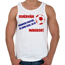 PRINTFASHION Fehérvári drukker - Férfi atléta - Fehér atléta, trikó