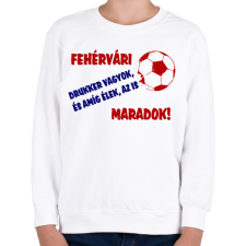 PRINTFASHION Fehérvári drukker - Gyerek pulóver - Fehér gyerek pulóver, kardigán