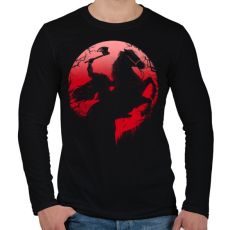 PRINTFASHION Fej nélküli lovas - Férfi hosszú ujjú póló - Fekete