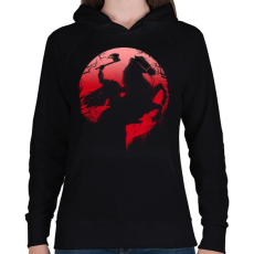 PRINTFASHION Fej nélküli lovas - Női kapucnis pulóver - Fekete