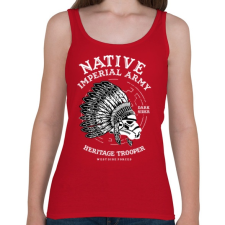 PRINTFASHION Fejdísz - Női atléta - Cseresznyepiros női trikó