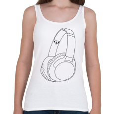 PRINTFASHION Fejhallgató - Női atléta - Fehér
