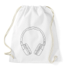 PRINTFASHION Fejhallgató - Sportzsák, Tornazsák - Fehér