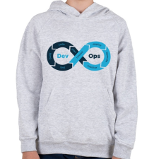 PRINTFASHION Fejlesztő - Gyerek kapucnis pulóver - Sport szürke gyerek pulóver, kardigán