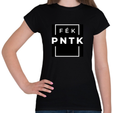PRINTFASHION FÉK Péntek négyszög - Női póló - Fekete