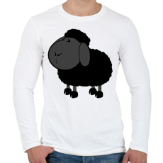 PRINTFASHION Fekete bárány - Férfi hosszú ujjú póló - Fehér