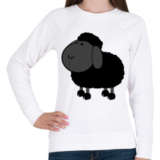 PRINTFASHION Fekete bárány - Női pulóver - Fehér