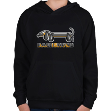 PRINTFASHION Fekete-cser lufitacskó - Gyerek kapucnis pulóver - Fekete gyerek pulóver, kardigán