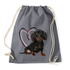 PRINTFASHION fekete cser tacsi - Sportzsák, Tornazsák - Grafitszürke