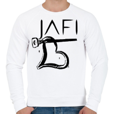 PRINTFASHION fekete jafi sziv szimbólum - Férfi pulóver - Fehér