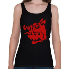 PRINTFASHION fekete lovag - Női atléta - Fekete női trikó