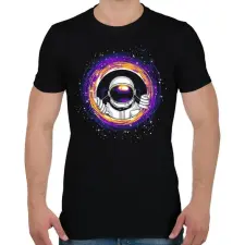 PRINTFASHION Fekete lyuk - Férfi póló - Fekete férfi póló