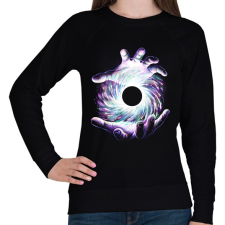 PRINTFASHION Fekete lyuk - Női pulóver - Fekete női pulóver, kardigán