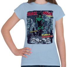 PRINTFASHION Fekete mágia - Női póló - Világoskék