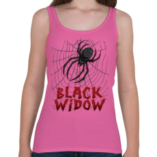 PRINTFASHION Fekete özvegy - Női atléta - Rózsaszín