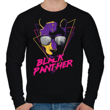 PRINTFASHION Fekete párduc - Férfi pulóver - Fekete férfi pulóver, kardigán