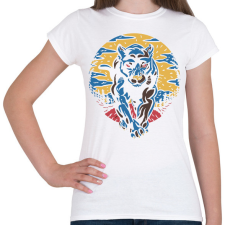 PRINTFASHION Fekete párduc - Női póló - Fehér női póló